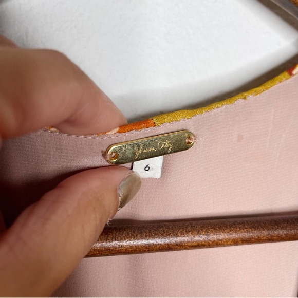 Johanna Ortiz Whiskey Sour Golden Blossom Velvet Trim Pleated Maxi Dress - Picture 7 of 15